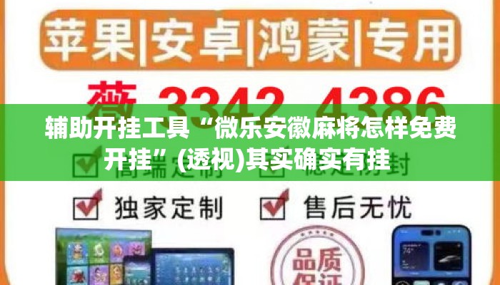 辅助开挂工具“微乐安徽麻将怎样免费开挂”(透视)其实确实有挂 