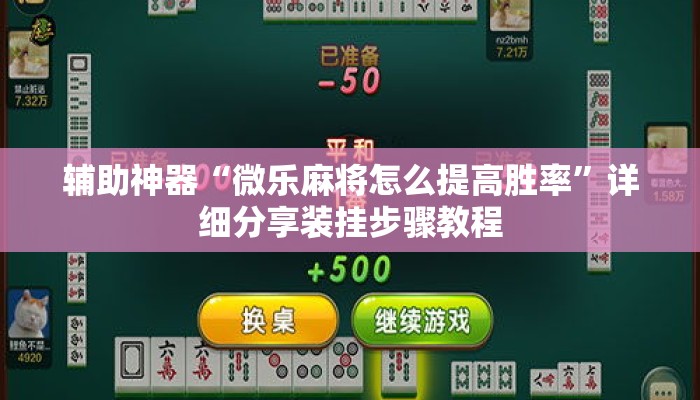 辅助神器“微乐麻将怎么提高胜率”详细分享装挂步骤教程