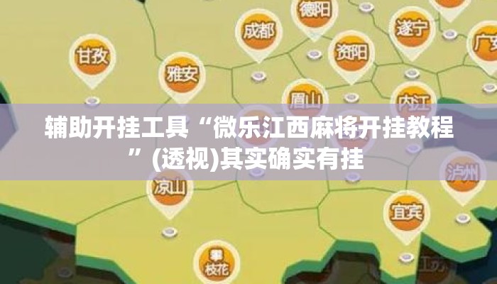 辅助开挂工具“微乐江西麻将开挂教程”(透视)其实确实有挂 