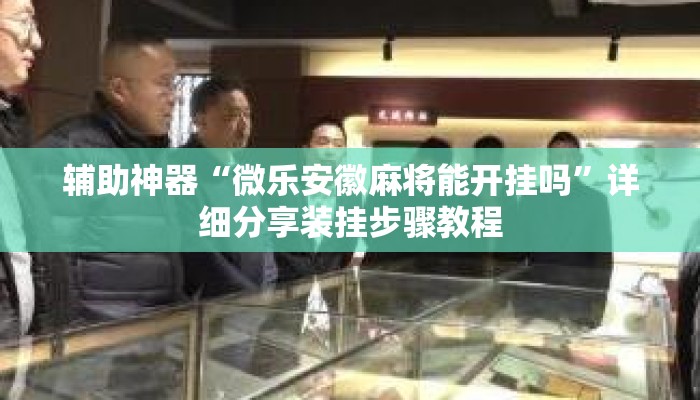 辅助神器“微乐安徽麻将能开挂吗	”详细分享装挂步骤教程