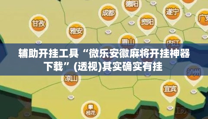 辅助开挂工具“微乐安徽麻将开挂神器下载	”(透视)其实确实有挂 