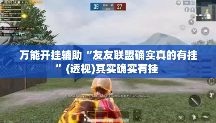 万能开挂辅助“友友联盟确实真的有挂”(透视)其实确实有挂 