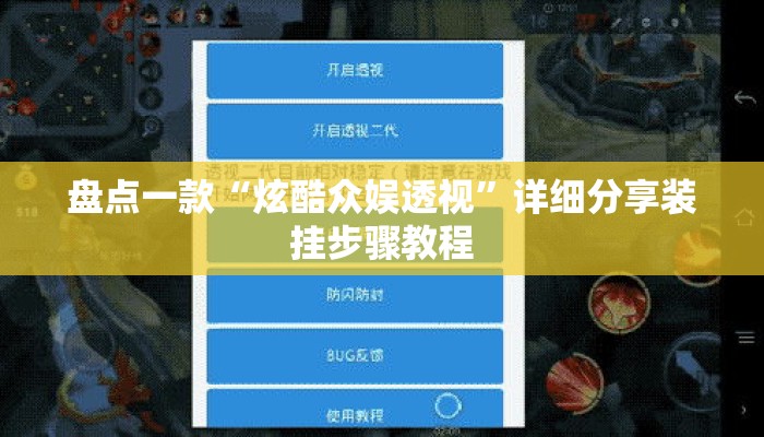 盘点一款“炫酷众娱透视”详细分享装挂步骤教程