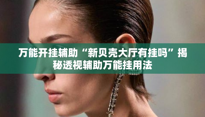 万能开挂辅助“新贝壳大厅有挂吗”揭秘透视辅助万能挂用法
