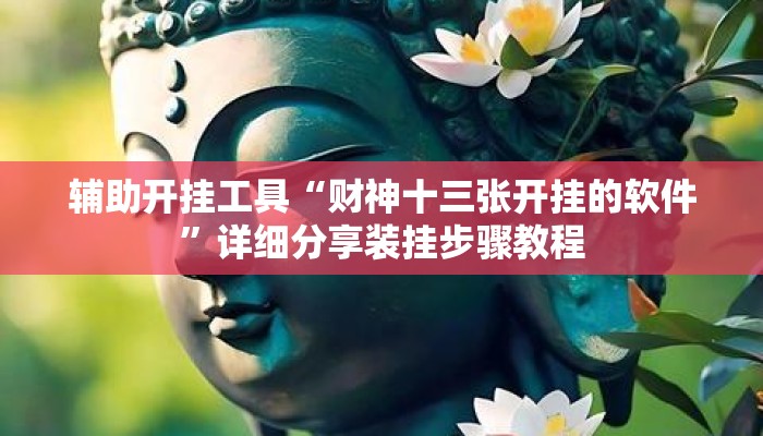 辅助开挂工具“财神十三张开挂的软件	”详细分享装挂步骤教程
