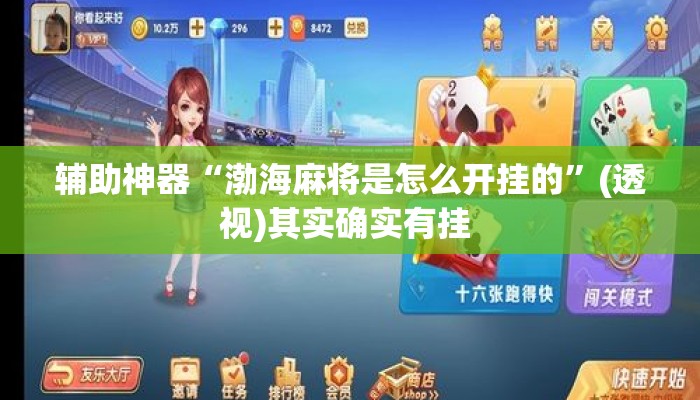 辅助神器“渤海麻将是怎么开挂的”(透视)其实确实有挂 