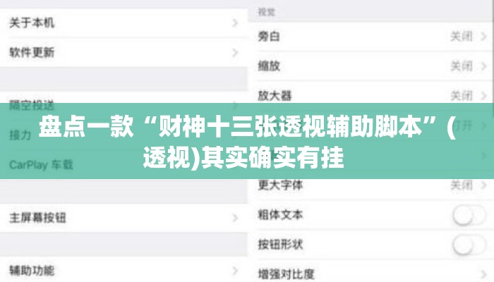 盘点一款“财神十三张透视辅助脚本	”(透视)其实确实有挂 