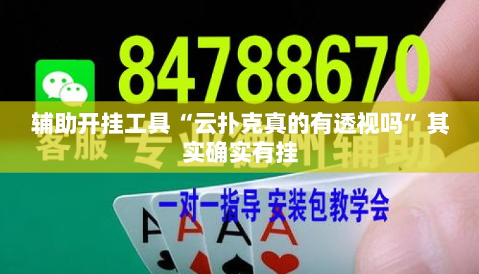 辅助开挂工具“云扑克真的有透视吗	”其实确实有挂
