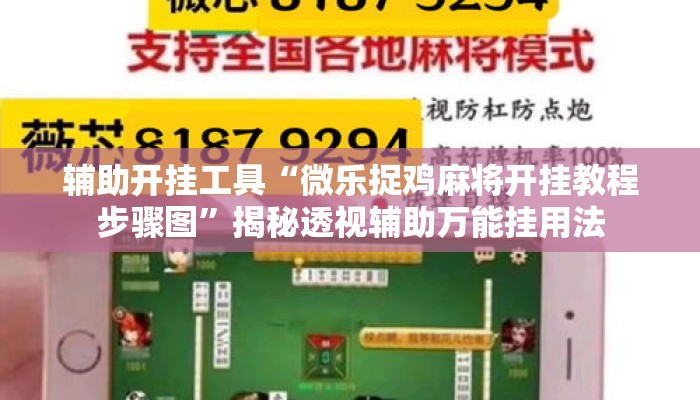 辅助开挂工具“微乐捉鸡麻将开挂教程步骤图”揭秘透视辅助万能挂用法