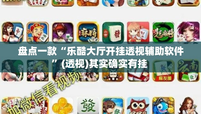 盘点一款“乐酷大厅开挂透视辅助软件”(透视)其实确实有挂 