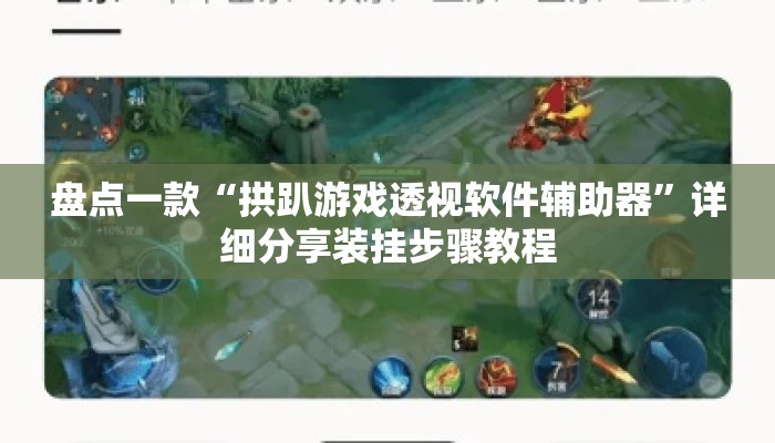 盘点一款“拱趴游戏透视软件辅助器”详细分享装挂步骤教程