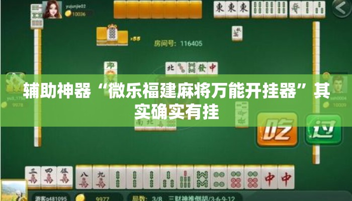 辅助神器“微乐福建麻将万能开挂器”其实确实有挂