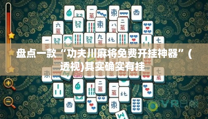 盘点一款“功夫川麻将免费开挂神器”(透视)其实确实有挂 