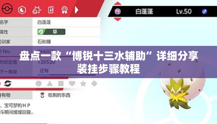 盘点一款“博锐十三水辅助	”详细分享装挂步骤教程
