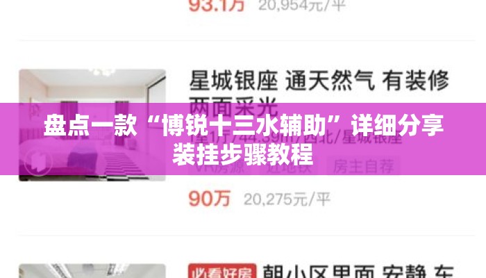 盘点一款“博锐十三水辅助”详细分享装挂步骤教程