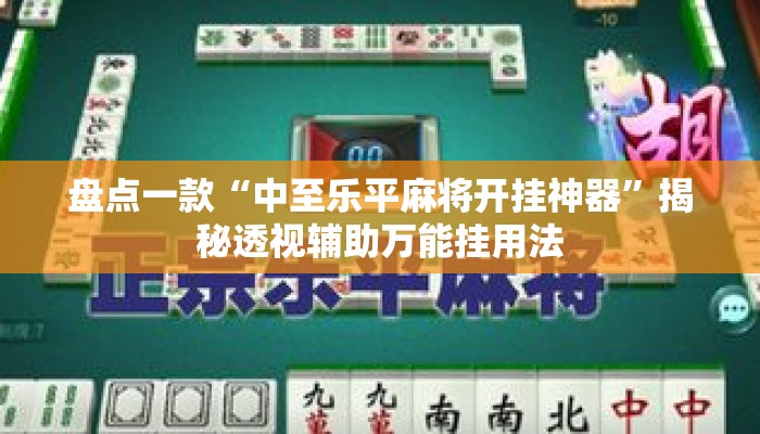 盘点一款“中至乐平麻将开挂神器	”揭秘透视辅助万能挂用法