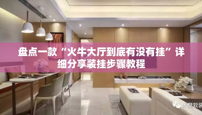 盘点一款“火牛大厅到底有没有挂”详细分享装挂步骤教程