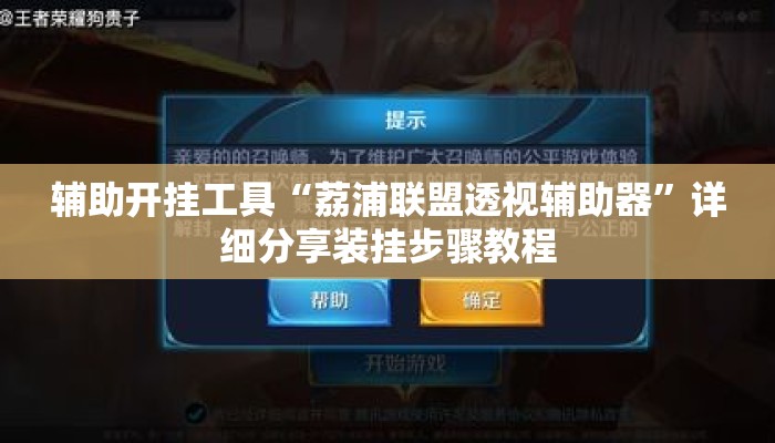 辅助开挂工具“荔浦联盟透视辅助器	”详细分享装挂步骤教程