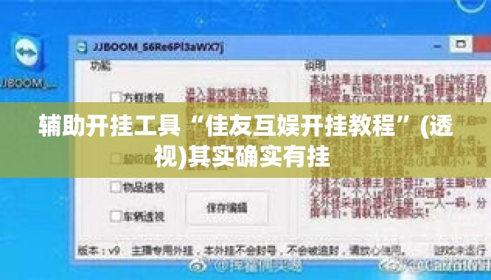 辅助开挂工具“佳友互娱开挂教程”(透视)其实确实有挂 