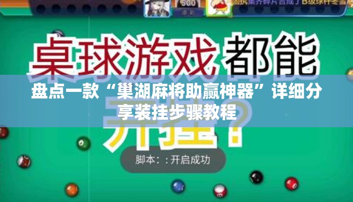 盘点一款“巢湖麻将助赢神器”详细分享装挂步骤教程