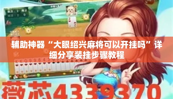 辅助神器“大眼绍兴麻将可以开挂吗”详细分享装挂步骤教程