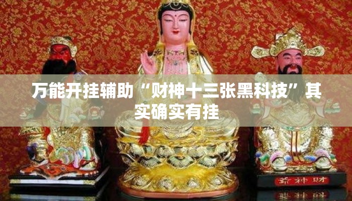 万能开挂辅助“财神十三张黑科技”其实确实有挂