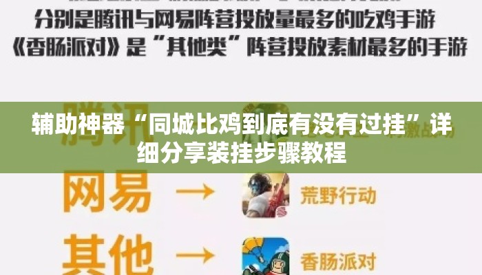 辅助神器“同城比鸡到底有没有过挂”详细分享装挂步骤教程