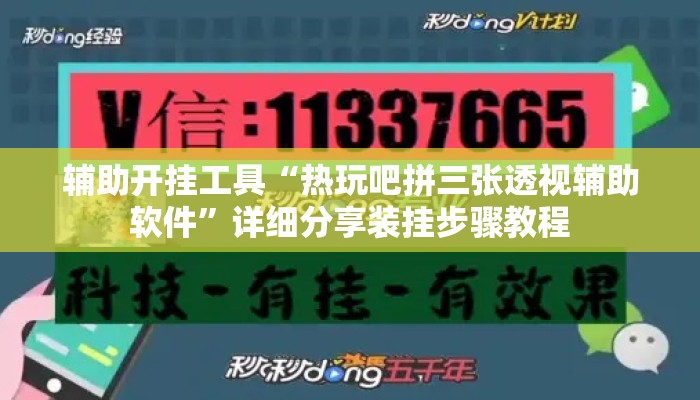 辅助开挂工具“热玩吧拼三张透视辅助软件”详细分享装挂步骤教程