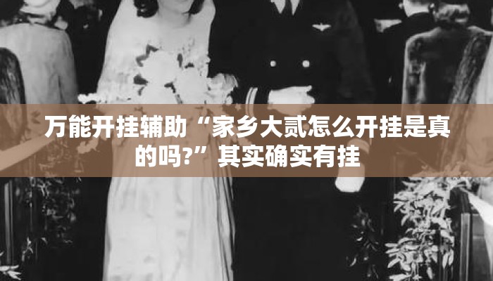 万能开挂辅助“家乡大贰怎么开挂是真的吗?	”其实确实有挂