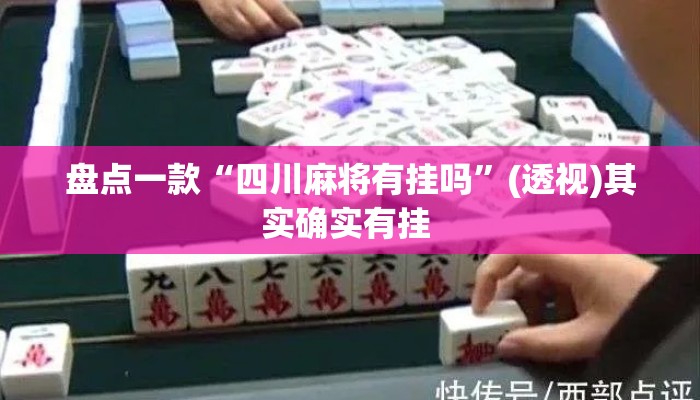 盘点一款“四川麻将有挂吗”(透视)其实确实有挂 