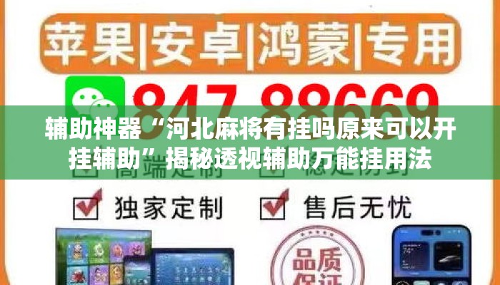 辅助神器“河北麻将有挂吗原来可以开挂辅助”揭秘透视辅助万能挂用法