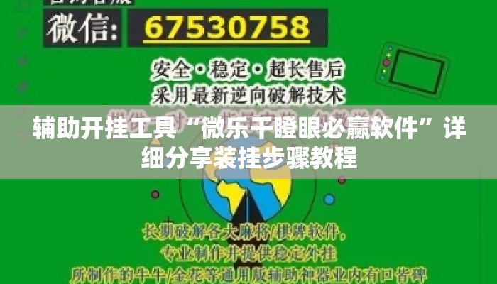 辅助开挂工具“微乐干瞪眼必赢软件”详细分享装挂步骤教程
