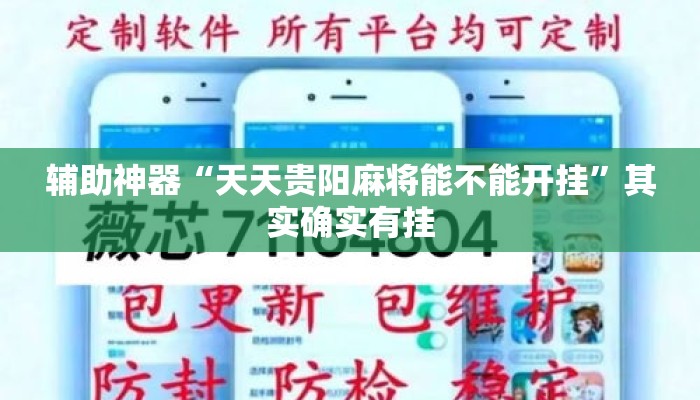 辅助神器“天天贵阳麻将能不能开挂”其实确实有挂