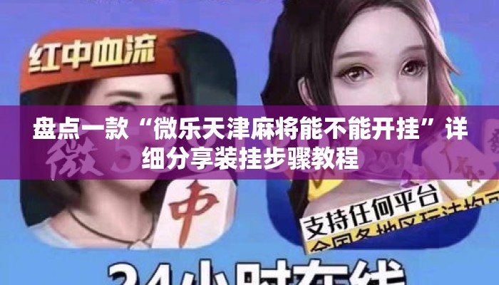 盘点一款“微乐天津麻将能不能开挂”详细分享装挂步骤教程