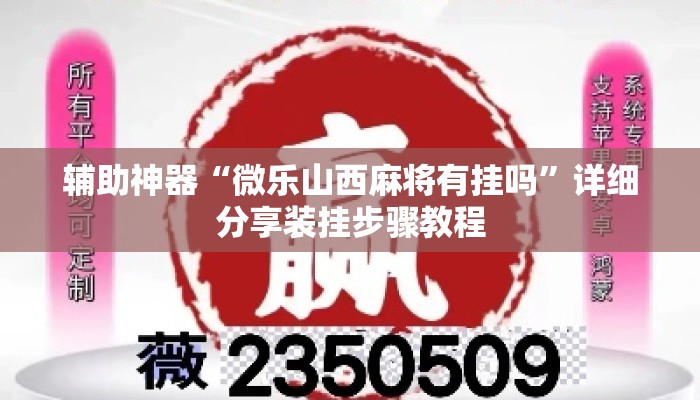 辅助神器“微乐山西麻将有挂吗”详细分享装挂步骤教程