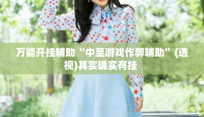 万能开挂辅助“中至游戏作弊辅助	”(透视)其实确实有挂 