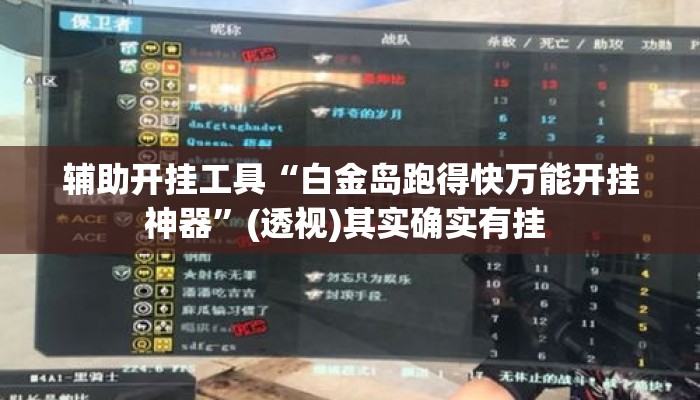 辅助开挂工具“白金岛跑得快万能开挂神器	”(透视)其实确实有挂 