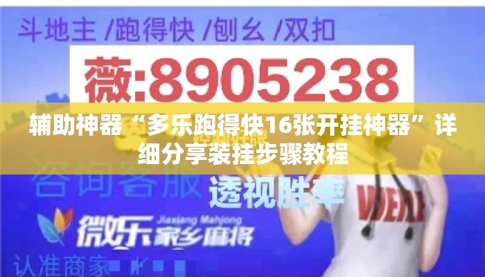辅助神器“多乐跑得快16张开挂神器”详细分享装挂步骤教程