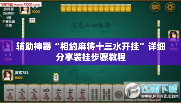 辅助神器“相约麻将十三水开挂”详细分享装挂步骤教程