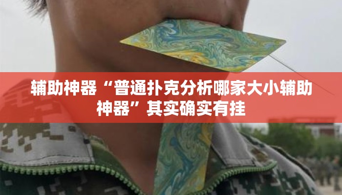 辅助神器“普通扑克分析哪家大小辅助神器”其实确实有挂