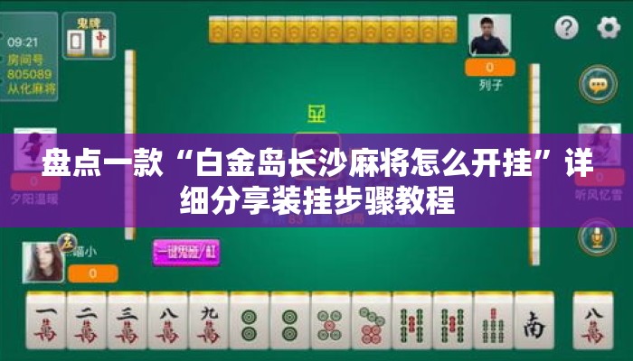 盘点一款“白金岛长沙麻将怎么开挂”详细分享装挂步骤教程
