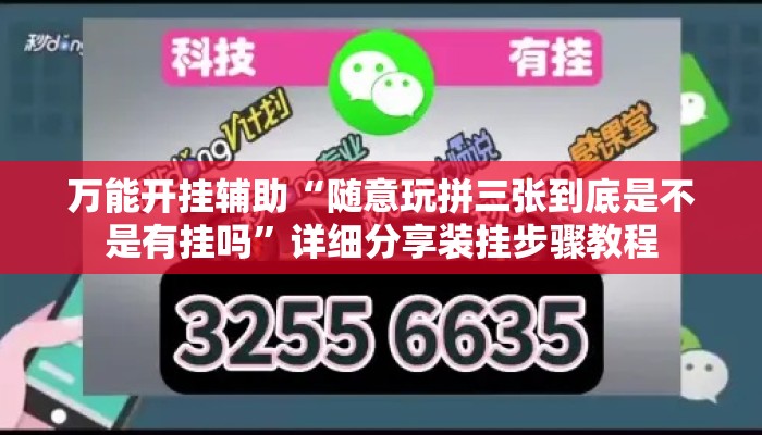 万能开挂辅助“随意玩拼三张到底是不是有挂吗	”详细分享装挂步骤教程