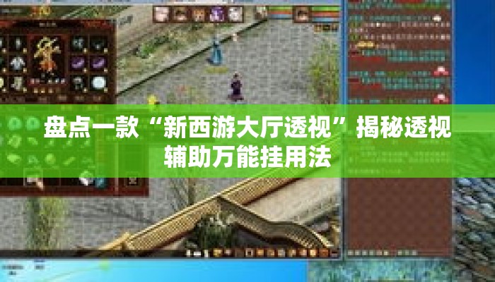 盘点一款“新西游大厅透视”揭秘透视辅助万能挂用法