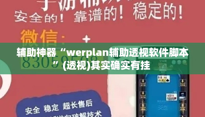 辅助神器“werplan辅助透视软件脚本”(透视)其实确实有挂 