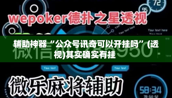 辅助神器“公众号讯奇可以开挂吗”(透视)其实确实有挂 