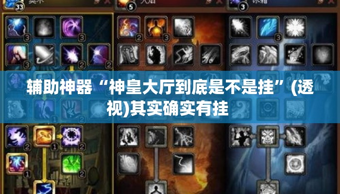 辅助神器“神皇大厅到底是不是挂”(透视)其实确实有挂 