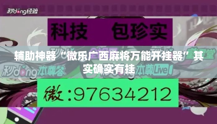 辅助神器“微乐广西麻将万能开挂器	”其实确实有挂