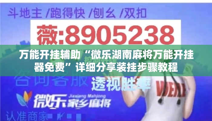 万能开挂辅助“微乐湖南麻将万能开挂器免费”详细分享装挂步骤教程
