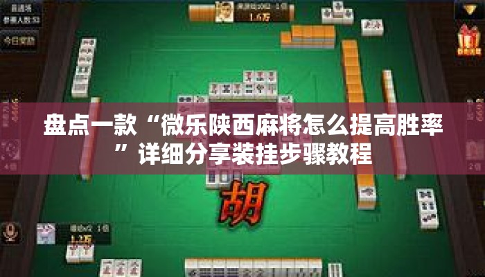 盘点一款“微乐陕西麻将怎么提高胜率”详细分享装挂步骤教程