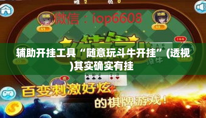 辅助开挂工具“随意玩斗牛开挂	”(透视)其实确实有挂 